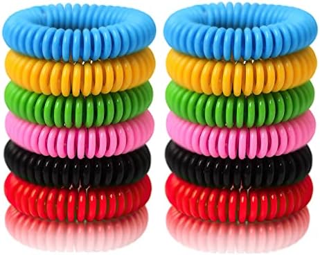 BuggyBands Mosquito Bracelets, 24 Pack Individually Wrapped, DEET Free, Natural and Waterproof Band