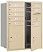 Salsbury Industries 3710D-08SFP 4C Horizontal Mailbox, Sandstone