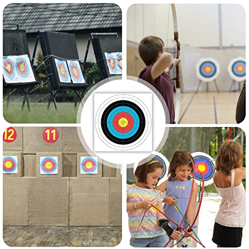 Nasharia Archery Targets: 40 Pcs Archery Targets For Backyard With 8 Pcs Target Nail 2 Pcs Marker And Paper Shooting Targets For Hunting Archery Target Practice Accessories #TOP6