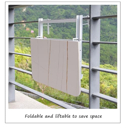 Balustrade de balcon pliable réglable pour optimiser les garde-corps étroits sans encombrer le sol