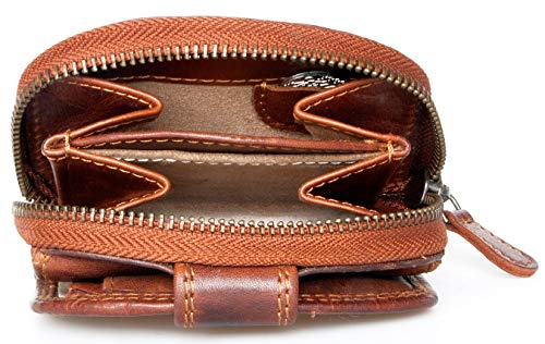 Bull Burry Brown Small RFID Wallet Whole Made of a Strong Genuine Cowhide4