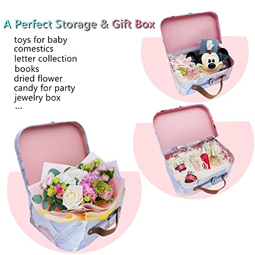 Decorative Box Set Of 3 Decorative Storage Boxes With Lids, Cardboard Boxes, Nesting Storage Gift Boxes For Birthday Wedding Easter Home Decoration Displays Toys Photos Barbie – Vintage Storage Decor (S+M+L, Pink) #TOP5