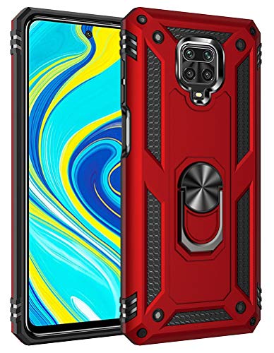 Image of Back Cover for Redmi Note 9 Pro / Redmi Note 9 Pro Max / Poco m2 Pro (Silicone ; Carbon Fiber ; Rubber|Red)