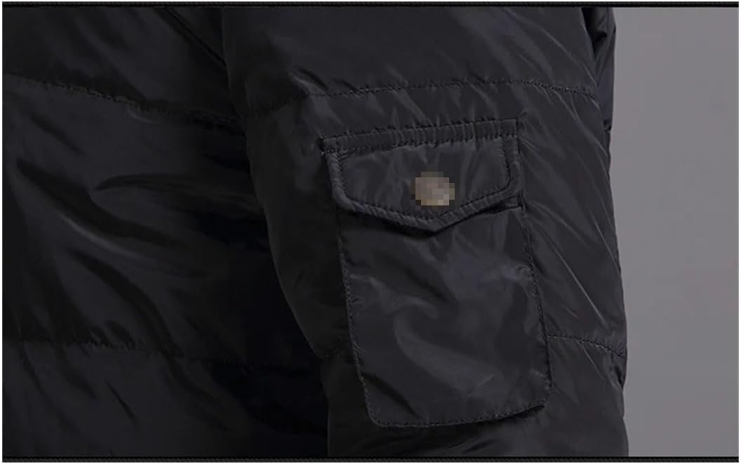 Haitpant Men Down Jacket Winter Casual Parka Thicken Coats Warm Goose Feather Jacket Fur Long Parka