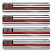 Biomar Labs® 4 x 3D Silicone Adesivi Resinati Bandiera Nazionale degli Stati Uniti USA Thin Red Line per Auto Moto Finestrìno Scooter Bici Motociclo Tuning F 58