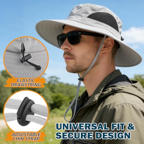 image for EINSKEY Wide Brim Sun Hat, UPF 50+ UV Protection Waterproof Packable B