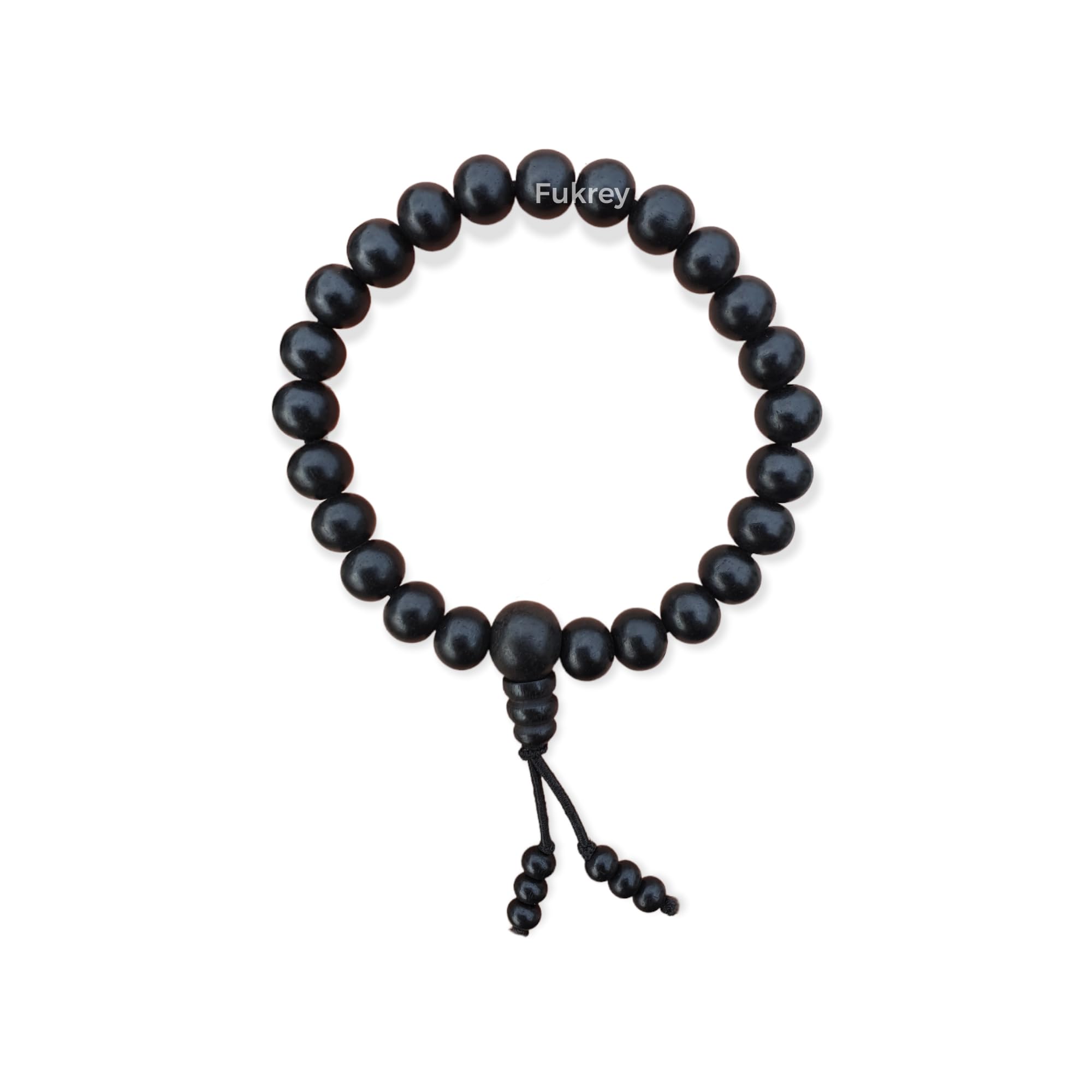 FUKREY Karungali Kattai- Orignal Ebony Wood Unisex Bracelet, Natual Blackwood Sterchable Bracelet for Men and Women, Round Beaded Wrist Bracelet HandCarved (8MM) (B0B2W4KWQ3) Amazon Price History, Amazon Price Tracker