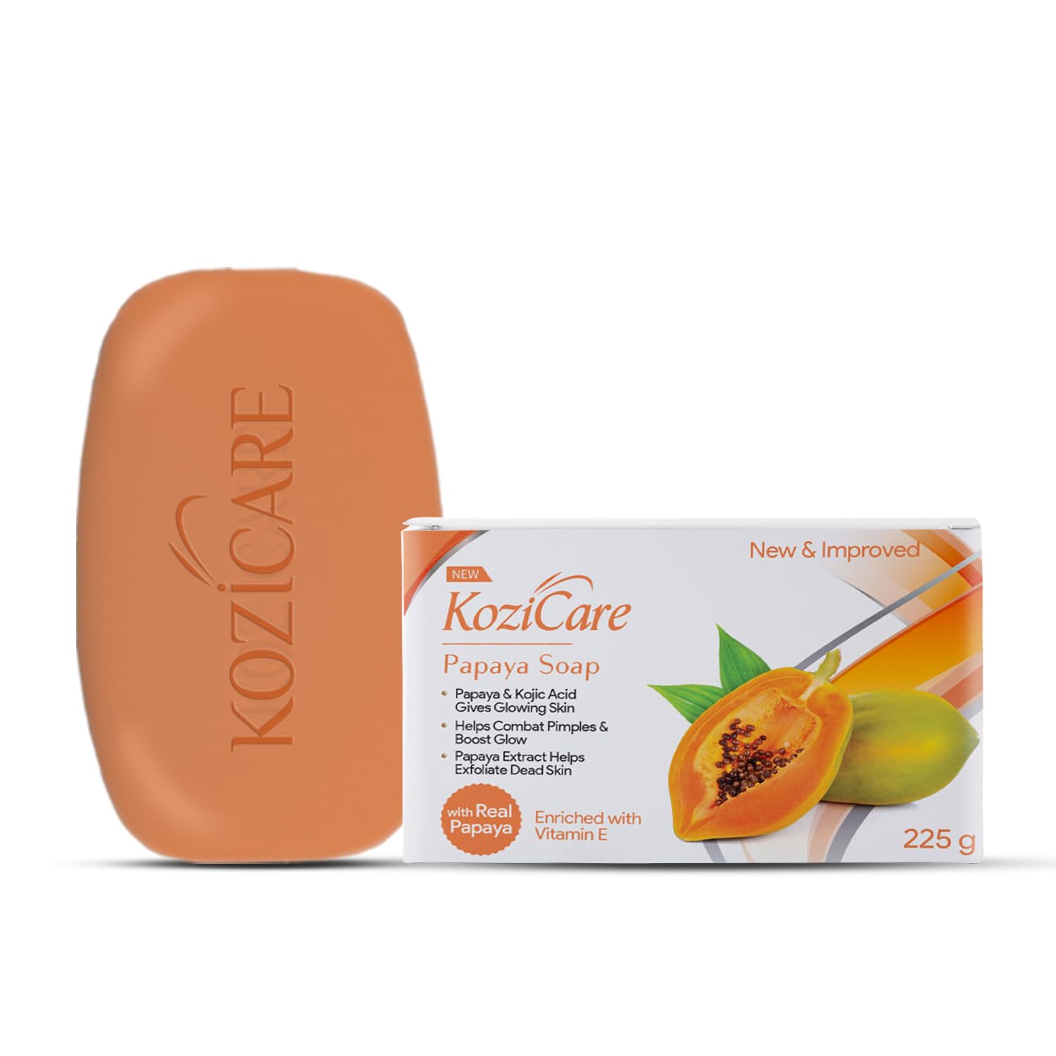 Kozicare Kojic Acid Soap & Glutathione Soap | Papaya Soap | Body Tan Removal Soap | Ghar Ka Soap | Bath Soap Combo Offers | Bathing Soaps for Glowing Skin | Helps Exfoliate Dead Skin - Pack of 3