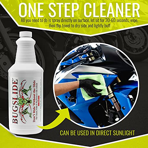 Bugslide 32 Oz Cleaner Refill For Spray Bottles & Travel Kits - Bug Remover, Detailing And Cleaning Solution For All Vehicles, Multisurface Cleaner To Shine And Degrease Without Scratching… #TOP7