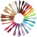 Suede Cord for Jewelry Making, DIY Crafts (27 Colors, 89 Yds, 81 Pieces)