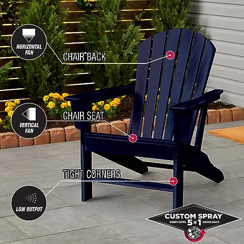 Image of Rust-Oleum Stops Rust Custom 5-in-1 Spray Paint, Gloss Navy Blue | Rust Preventive Protective Enamel, Multi Surface (Metal, Wood and More), Adjustable Dial for Better Control, Fast Dry, 6 Pack