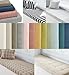 Custom Bay Window Sill Seat Cushion Plump Textured Line Customized Bench Seating Foam Cushions for Indoor Furniture, Mudroom, Reading Nook, Kitchen Dining Room, Anti-Cat, Splash-Proof, Non Slip Bottom