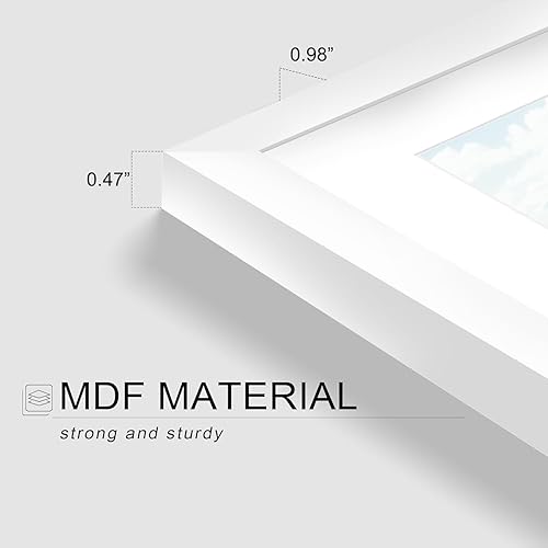 Miniatura 170 de Picrit - Juego de 12 portarretratos de 5 x 7 pulgadas para colgar en la pared o exhibir sobre una mesa, para fotos de 4 x 6 con paspartú o 5 x 7