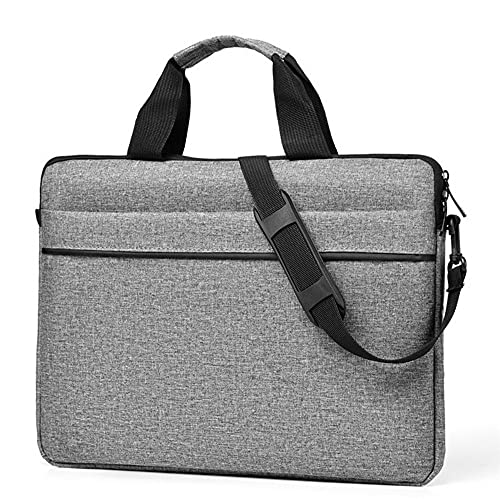 UFE Bolsa para Portátil, Bolsa para Computadora Portátil, Bolso Bandolera Impermeable para Portátiles, para Computadora Portátil Bolso Mujer/Hombre, Computadora de 15 a 15,6 Pulgadas, Gris Cover