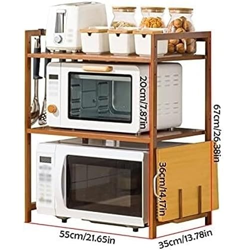 Support à micro-ondes et grille-pain pour organiser le petit-déjeuner