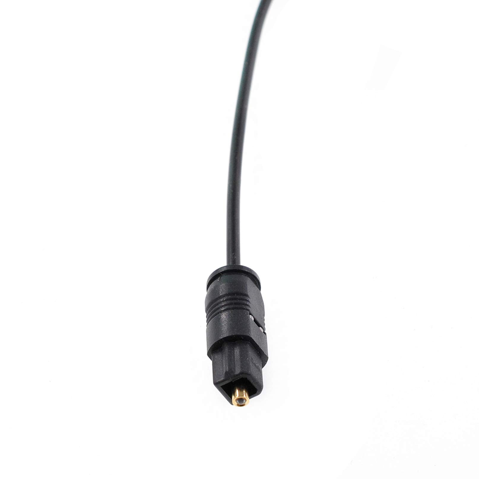 Kenable Cavo Audio Ottico Digitale Toslink 2,2 Mm - 0,3 Metri, Nero