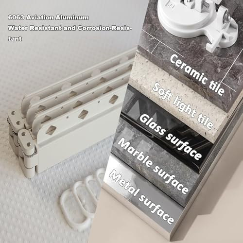 Barre de rideau de douche rétractable d'angle pour optimiser les petits espaces - 7