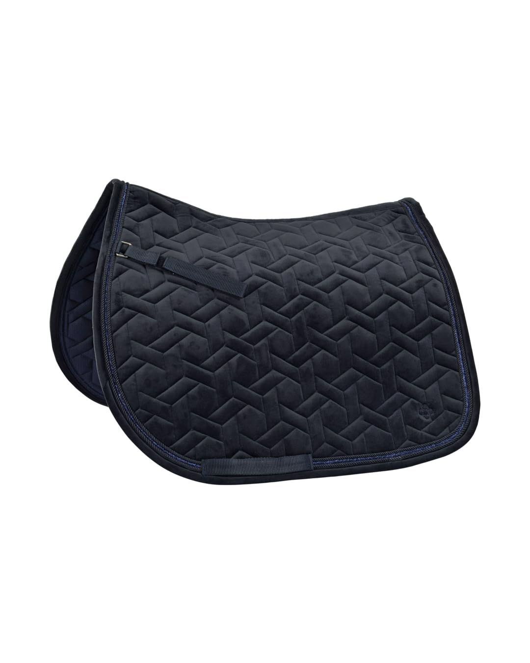 4Horses Schabracke Swansea, Elegante Sattelunterlage mit Coolmax-Futter, Schaumstoffpolsterung, Polyfill und sicherem Gurthalt