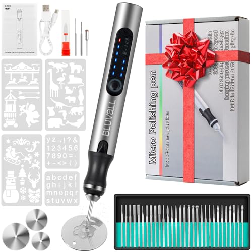 Electric Engraving Pen with 37 Bits, USB Rechargeable Cordless Engraving Machine, Portable DIY Rotary Engraver Tool For Jewelry Wood Glass Stone Carving