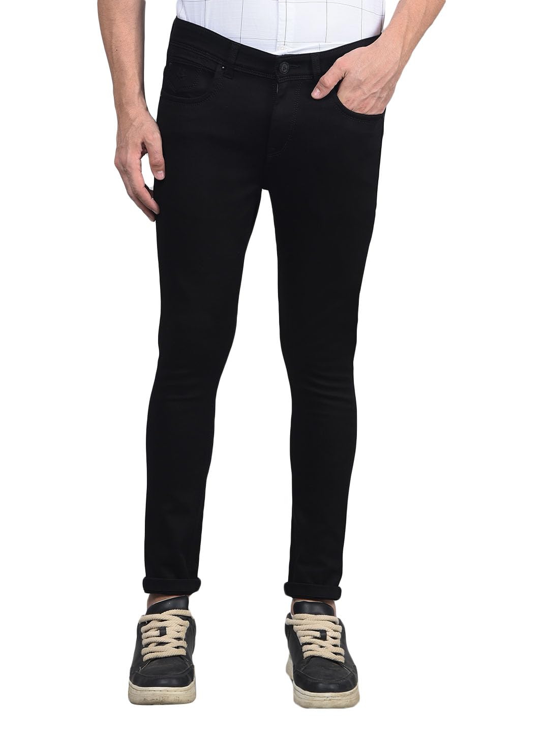 crimsoune club Men's Black Skinny Jeans-picture-11