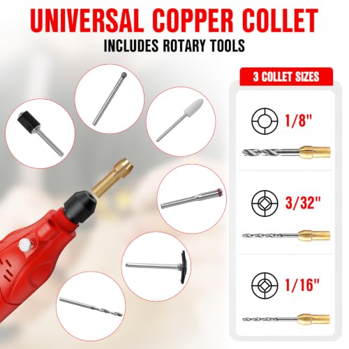 EWORK 448-Piece Rotary Tool Kit