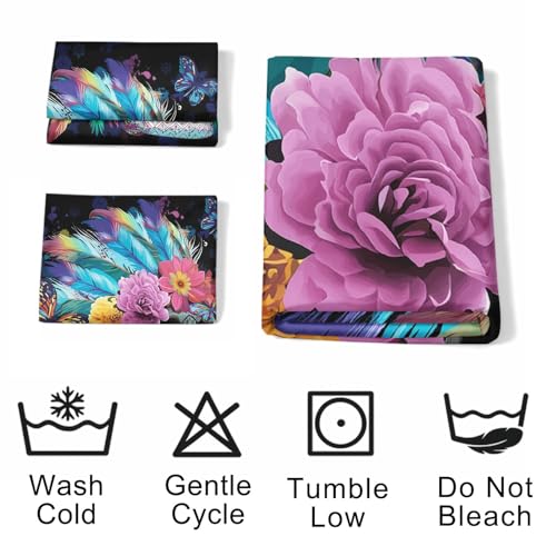 Housse de couette 160 x 200 anti-plis en microfibre pour éliminer la corvée de repassage