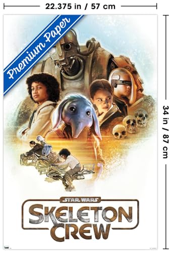 Poster Star Wars Skeleton Crew impression premium grand format 56x86