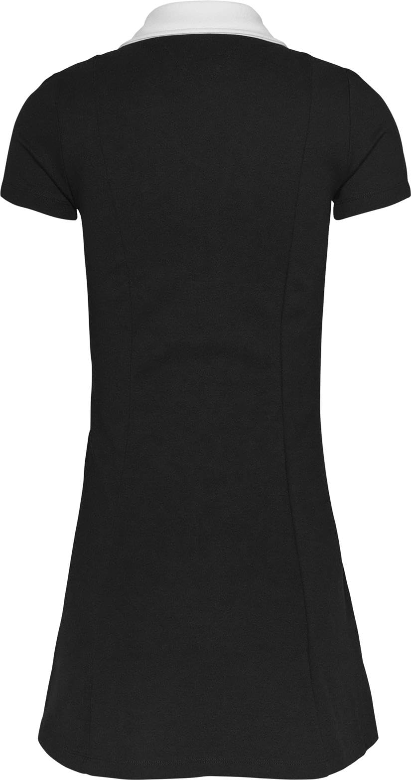 TOMMY JEANS Damskie TJW Contrast VPOLO FIT&Flare EXT DW0DW17937, czarne, M, czarny (czarny), M