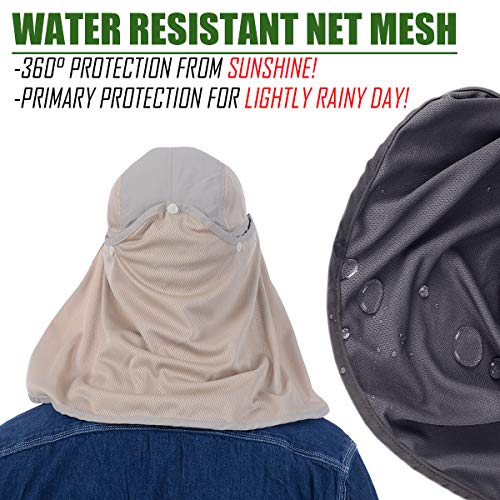 image for Sun Cap USHAKE Fishing Hat UPF 50 UV Protection Outdoor Hiking Jungle 