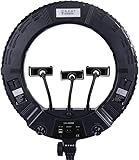 Anillo de luz LED de 18 pulgadas, 3200 K-5500 K, regulable con 3 soportes para teléfono móvil, anillo de luz de 48 W para maquillaje, TikTok, YouTube, streaming en vivo y fotografía, 95RA CRI, sin
