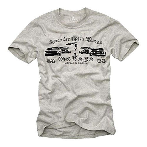 Camisetas Coches Clasicos - Quarter Mile Race - T-Shirt Tuning AutoTalla L