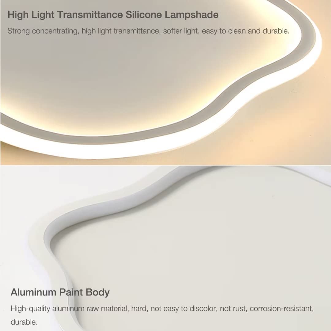 Lampa sufitowa LED Cloud Pojedynczy żyrandol, lampa sufitowa do pokoju dziecięcego, do sypialni, salonu, pokoju chłopca, dziewczynki, 50 W, bezstopniowe ściemnianie, 15,9 cala