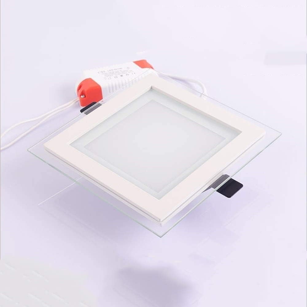 Spotlight，Modern 6W9W12W18W Led Spotlight Recessed Surface Mounted Acrylic Led Downlight Embedded Decoration Lighting Entrance Mall Meeting Room Bedroom Outdoor Lights/Three-Color Dimming/9