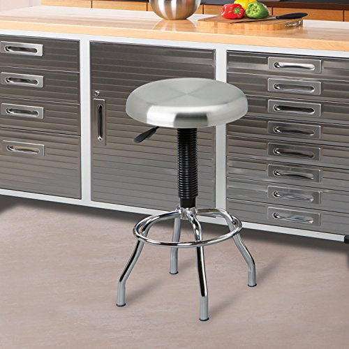 Image of Seville Classics Airlift 360 Sit-Stand Adjustable Ergonomic Active Balance Non-Slip Desk Stool, Black