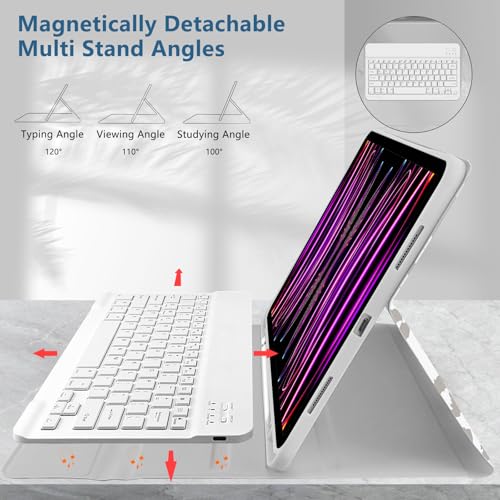 Teclado para iPad Pro 12.9 con cristales templados de dureza 9H 3