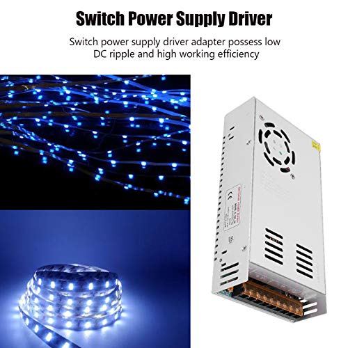 Image of AC to DC Converter, Aluminum Alloy Switch Power Supply Driver Adapter, DC24V LED Screen Strip Light 3D Printer Power Supply(S-500-24(24V /20.8A /500W) AC110 /220V±15%)