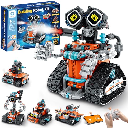 Sillbird Technic Robot para Niños, 5 en 1 Kit de construcción de Robóticos programable Stem con App y Control Remoto, Regalo Creativo Educativo Juguetes para Niños de 8 a 12 Años (596 Piezas) Sillbird Technic Robot para Niños, 5 en 1 Kit de construcción de Robóticos programable Stem con App y Control Remoto, Regalo Creativo Educativo Juguetes para Niños de 8 a 12 Años (596 Piezas)