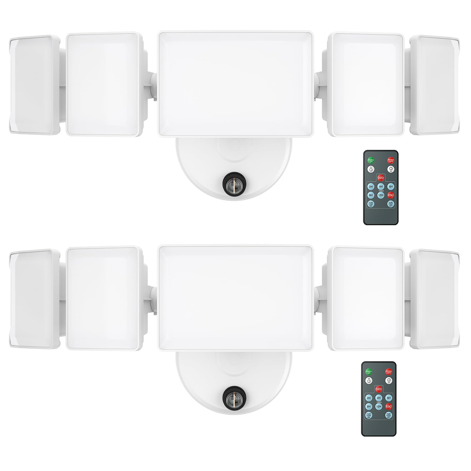 Olafus 100W Dusk to Dawn LED Outdoor Light with Remote, 5 Adjustable ...