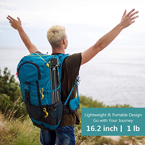 Handy Stativ, ZETONG 127cm Smartphone Stativ mit Fernauslöser and Halterung Dreibeine Stative Fotostativ für iPhone/Galaxy/Huawei Leichtes Kamera Schwarz – Bild 6