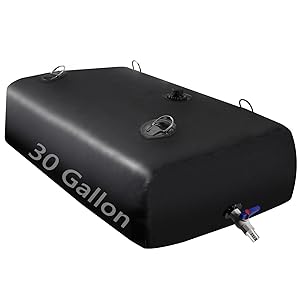 LOFTANK Water Tank, Water Storage Bladder, Portable Water Tank, Water Bladder Tank, Large Water Storage, Water Storage Containers for Camping, Garden, Emergency Water Storage Black