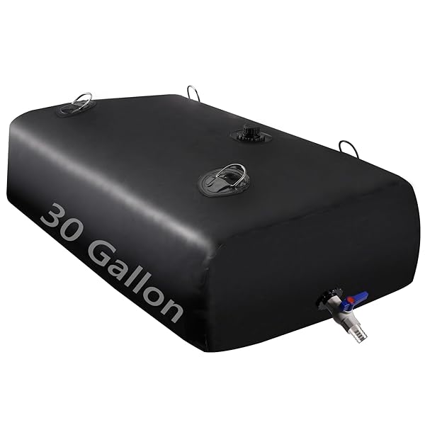 LOFTANK Water Tank, Water Storage Bladder, Portable Water Tank, Water Bladder Tank, Large Water Storage, Water Storage Containers for Camping, Garden, Emergency Water Storage Black