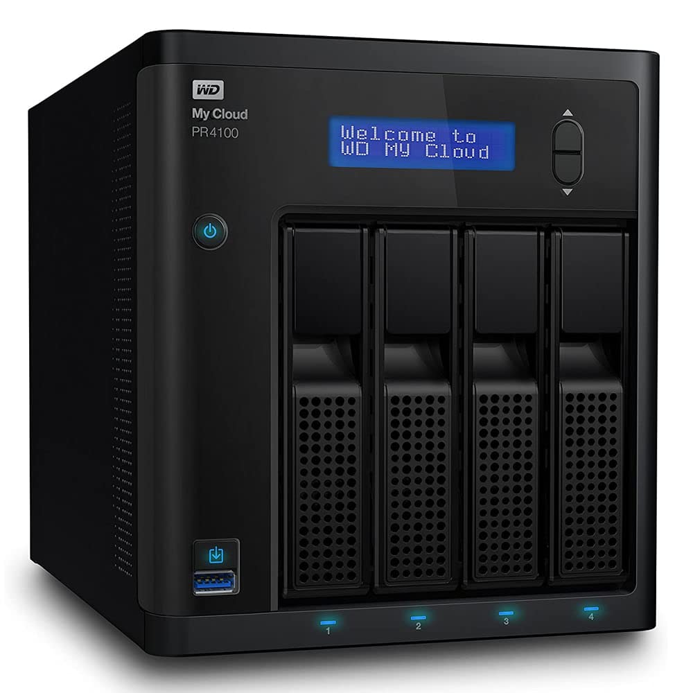 WD My Cloud Pro Series PR4100 Network Attached Storage Diskless WDBNFA0000NBK-NESN