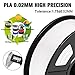 SUNLU PLA Filament 1.75mm Dimensional Accuracy ± 0.02 mm 1 kg Spool for 3D Printer Printing- White