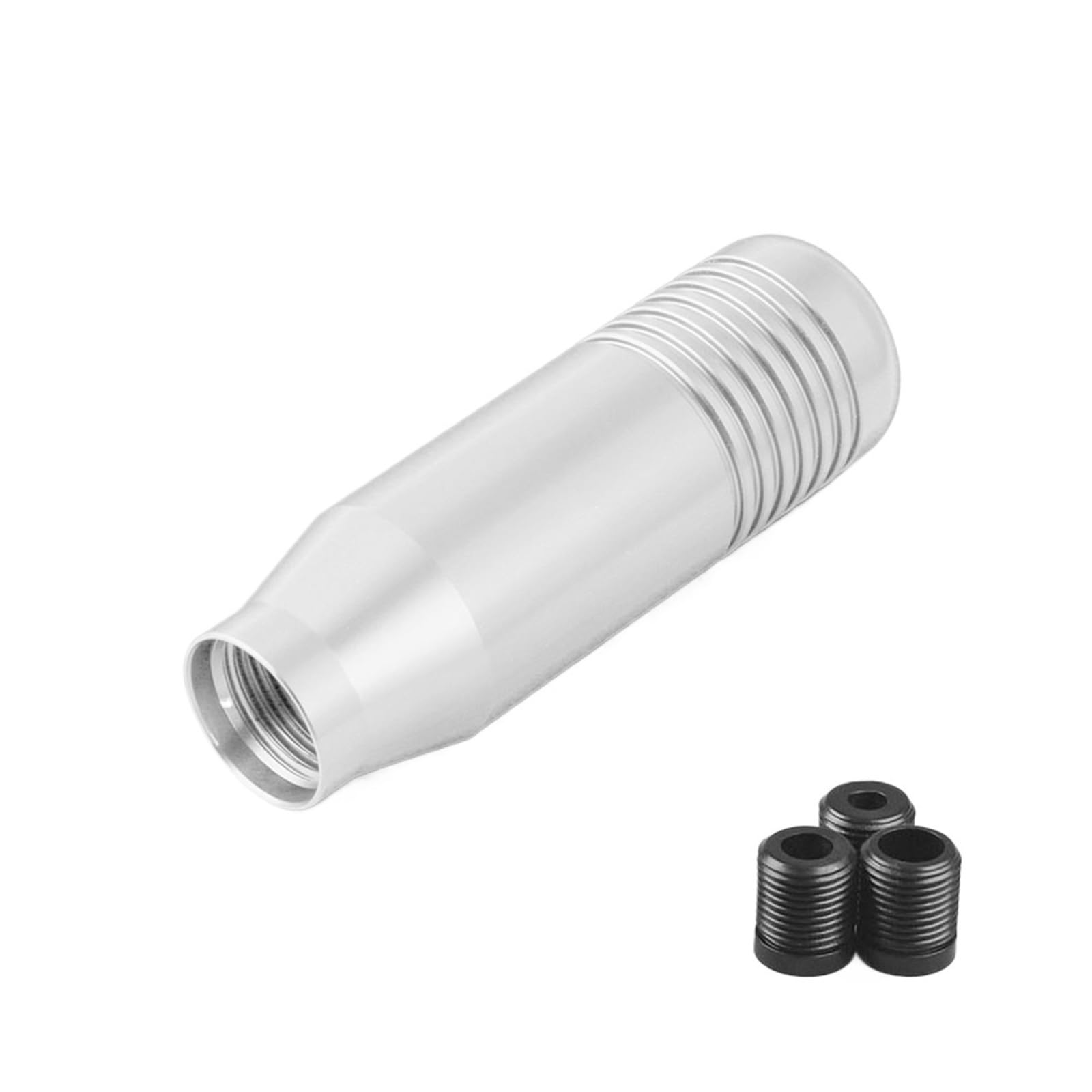 AMCBYSGC Gear Shift Knob 8.5cm Extended Shifter Head Manual Transmission(Silver)