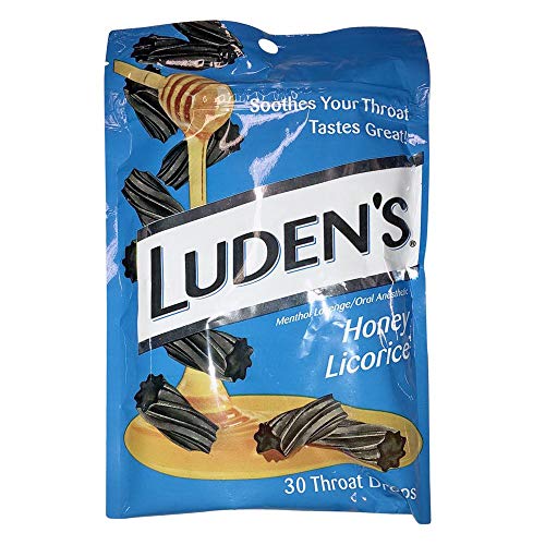 LUDEN Cough Drop HON Licorice