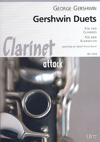 Gershwin Duets: para 2 clarinetes (piano ad lib) partitura de juego y partitura de piano