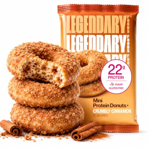 Legendary Foods High Protein Donuts Crumbly Cinnamon Low Carb Low Sugar