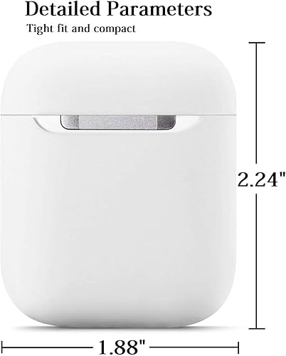 Miniatura 4 de Funda para Airpods sin llavero, funda para AirPods, funda protectora completa de silicona para AirPods, compatible con Airpods 1 y 2, LED frontal