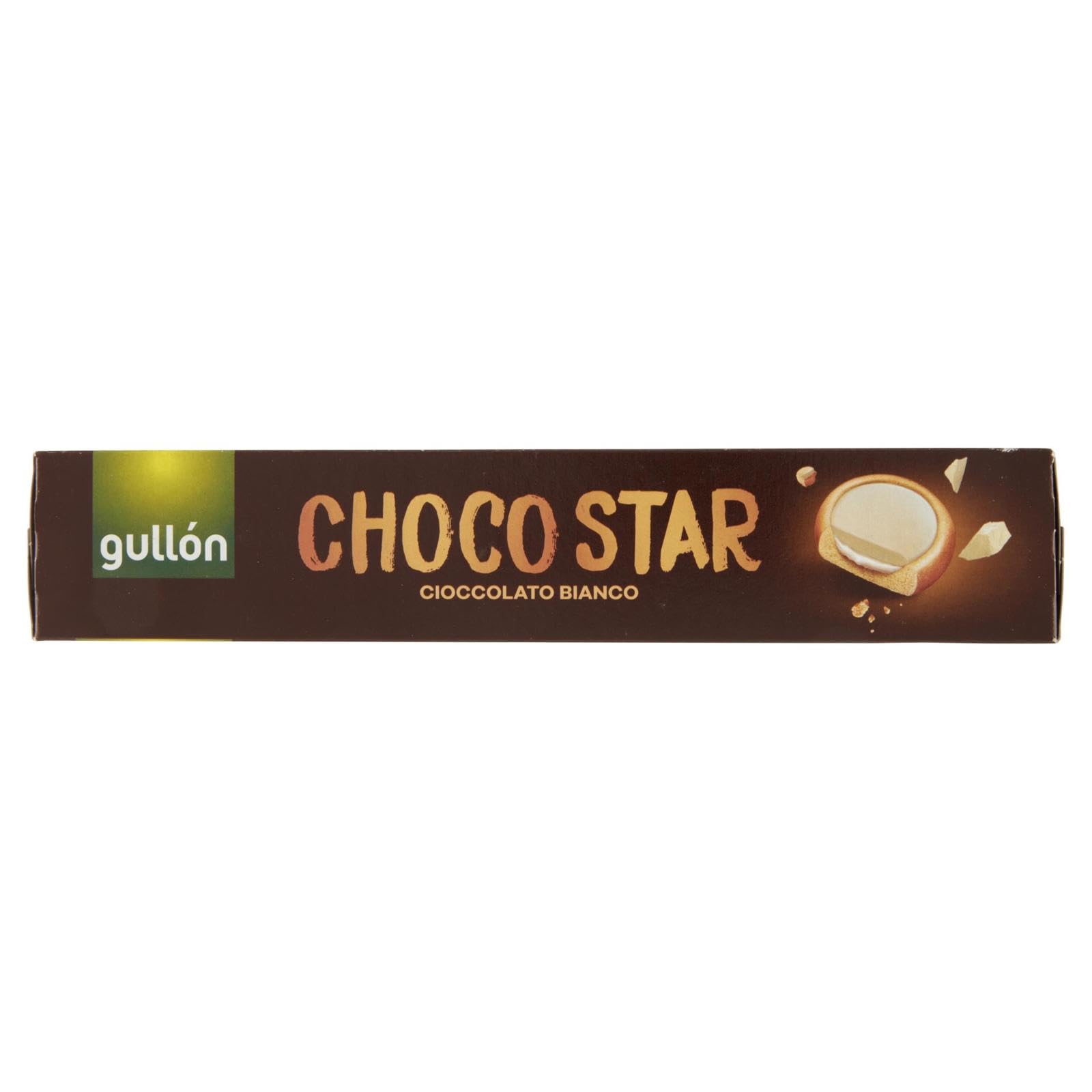 Gullon Choco Star - Galletas rellenas de crema y cubiertas de chocolate blanco, 16 unidades de 235,8 gr+ Polpa italiana gourmet 400 g