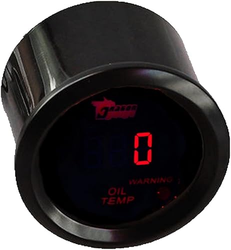 Miniatura 29 de Soporte E de 52 mm con luz LED roja digital para el medidor PSI turbo boost, Volt Gauge